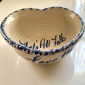 ❤️ Marshall Pottery Stoneware Heart Shaped Popcorn Serving Bowl from East Texas
